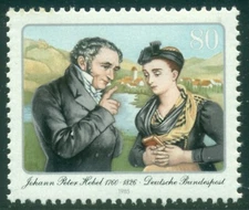 GERMANY SCOTT # 1438. JOHANN PETER HEBEL, MINT, OG, NH, GREAT PRICE!