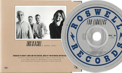 FOO FIGHTERS CD This Is A Call UK 1 TRACK PROMO w/ Full artwork Mint/ UNPLAYED