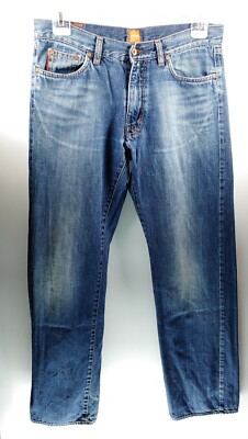 Hugo Boss HB2 W34 L32 blau Herren Men Jeans Hose Denim Designer Mode Retro VTG