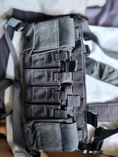 Haley Strategic | D3CRX Chest Rig | Gray Bundle With 4 Mp2 Mag Pouch Inserts