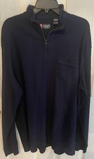 Chaps Ralph Lauren Pullover Sweater 1/4 Zipper Navy Men  s Size XL
