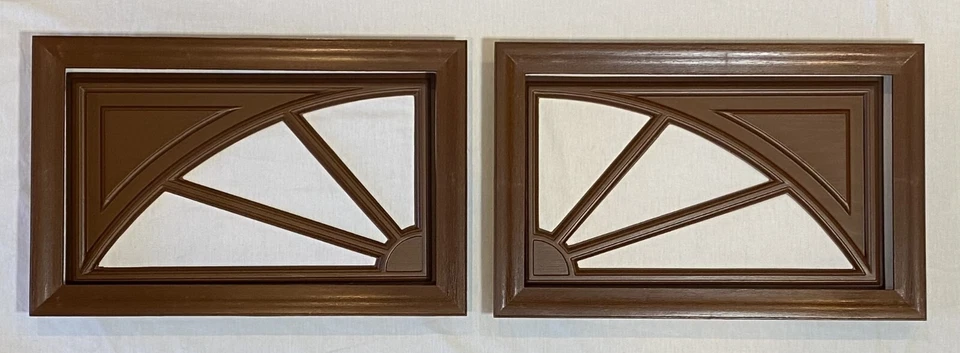 Kit de ventana de puerta de garaje Amarr de nogal marco de panel corto insertar parrilla opciones de vidrio Foto 3 de 4