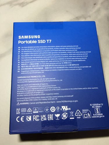 Samsung T7 Portable SSD Drive, 1TB SSD Drive für Windows, MacOS, Android, Neu - Bild 4 von 14