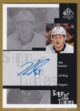 2019-20 SP Authentic '99-00 Retro Sign of the Times #RSOTTGU Jake Guentzel AUTO