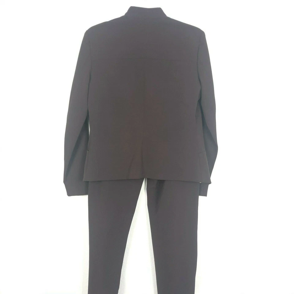 Cache Mujer Marrón Pantalón Traje Cremallera Chaqueta Blazer Talla 8 Pantalones Talla 6 HK Foto 4 de 4