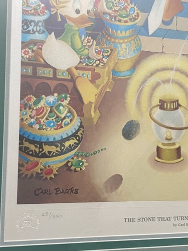 Carl Barks The Stone That Turned All Metals Gold - Lithograph 237/350 - Picture 5 of 6