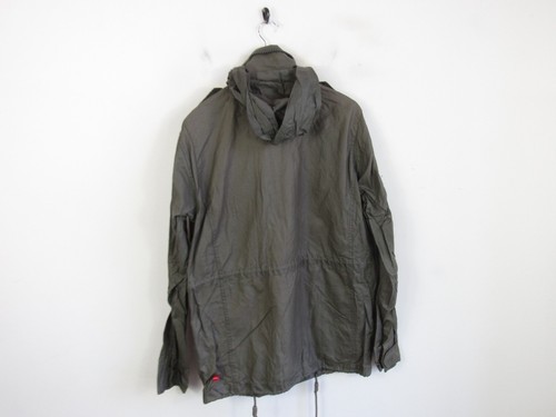 O'Neill Men's Utility Cotton Blend Jacket Pockets Hooded Mac Parka Size L - Picture 9 of 13