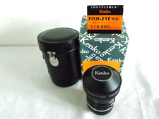 KENKO 180 DEGREE FISH-EYE ACCESSORY LENS WITH CAPS AND CASE