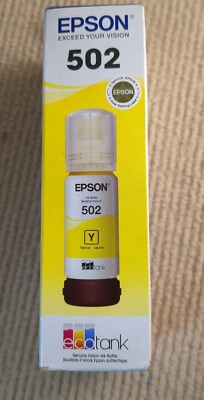 Epson EcoTank T502 Yellow Ink Bottle for Expression/WorkForce Printer EXP. 10/23