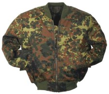US Fliegerjacke Pilotenjacke Bomberjacke MA1 flecktarn