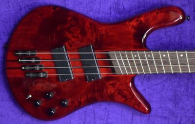 Spector NS Dimension 4, Inferno Red Gloss w/ Wenge.