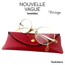 NOUVELLE VAGUE occhiali FORD laminato 14kt RARE VINTAGE 80s eyewear M.in Italy