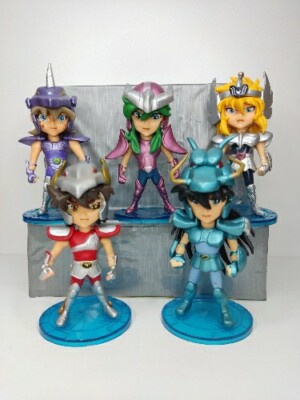 Lot De 5 Figurines Saint Seiya (Chevaliers Du Zodiaque) 10 Cm - Neuf