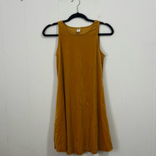 Old Navy Gold Velour Tank Dress XS