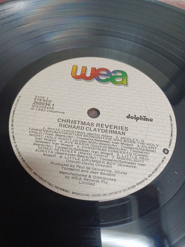 Richard Clayderman – Christmas Reveries 33 RPM Vinyl LP Record **Free Postage** - Picture 3 of 4