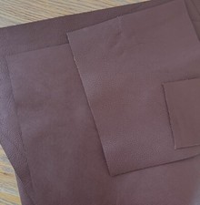 Brown Full grain Leather Remnants Offcuts 1.8-2 mm cowhide various sizes