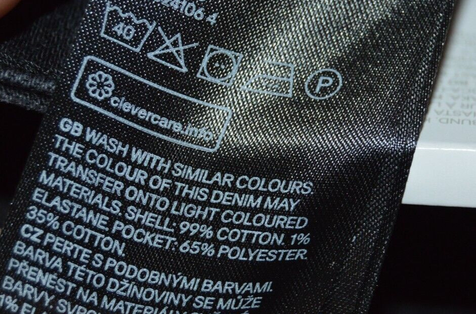 H&M Black Regular Waist Stretch Flare Jeans Size 10 NWT Fall Summer Casual thumbnail 7