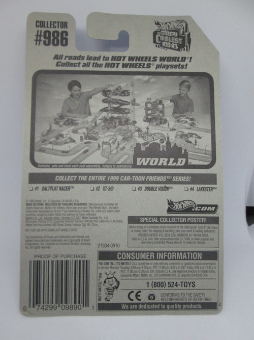 1998 Hot Wheels XT-3 Car-Toon Friends Series 2 of 4 #986 | eBay