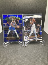 2023-24 Panini Select Joel Embiid Blue Silver Prizm #4 + 2022 Prestige #72