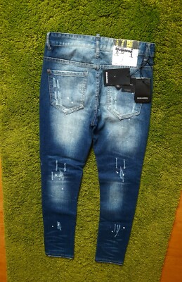 美品 Dsquared2 Classic Kenny Jean 46 ダメージ Dsquared 46/S Classic Kenny Jeans With Patches Denim