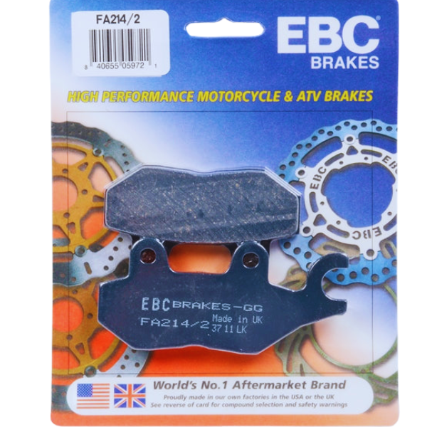 FA214/2 EBC BRAKE PADS  fit TRIUMPH BONNEVILLE  T100 865cc   05-09  R