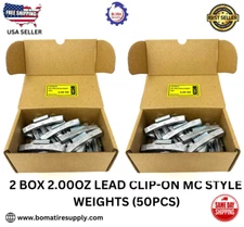 50PCS LEAD CLIP-ON WHEEL BALANCE WEIGHT 2.00oz/56g MC STYLE (ALUMINUM WHEEL)