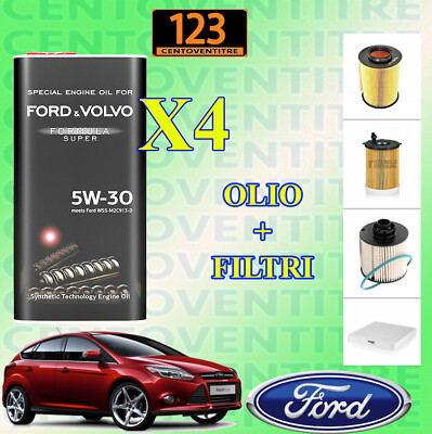 KIT TAGLIANDO FILTRI OLIO ORIGINALE FORD 5W30 FORD S-MAX 2.0 TDCI 96KW 130 CV - Foto 11