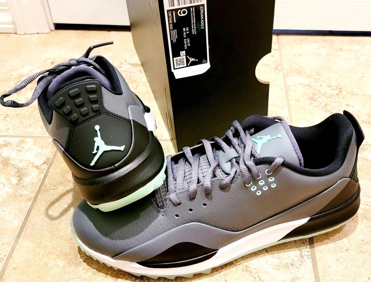 NIB Nike Jordan ADG 3 Green Glow Grey Golf Shoes CW7242-002 Mens 8 8.5 9 9.5 10