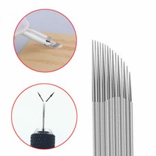 Double Row 15 Pin Fog Needles Microblading Permanent Makeup Eyebrow Tattoo Blade