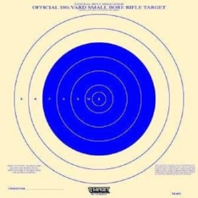 NRA Paper TQ-4(P) 200-Official 100 Yd Small Bore Rifle Target for practice-blue