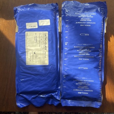 2x BSN Medical OG-645PC ORTHO-GLASS Pre-Cut Splints, 4'' x 15''