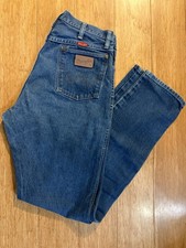 Vintage Wrangler 14MWZG Women's Cowboy Cut Straight Fit Jeans 13x34 Rodeo USA