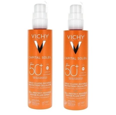 2 PACK  Vichy Capital Soleil Solar Derm Science Spray SPF50+ 200ml