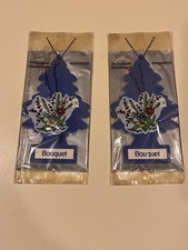 Little Trees Car Hanging Air Freshener Discontinued Scent Bouquet Vintage
