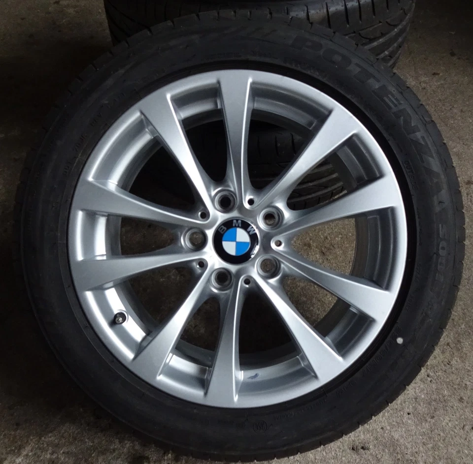 4x Original BMW Sommerräder 225/50 R17 94W - für 3er F30 F31 4er F32 F33 F36 112 - Bild 2 von 4
