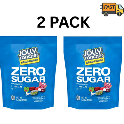 Jolly Rancher Sugar Free Hard Candy Assorted Fruit 6.1 oz 2 Pack