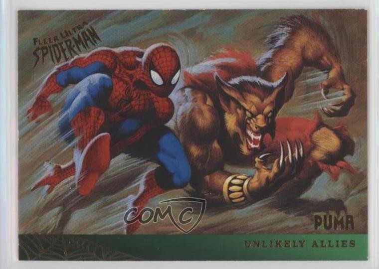 1995 Fleer Ultra Marvel Spider-Man Unlikely Allies Spider-Man Puma #133 0nr3