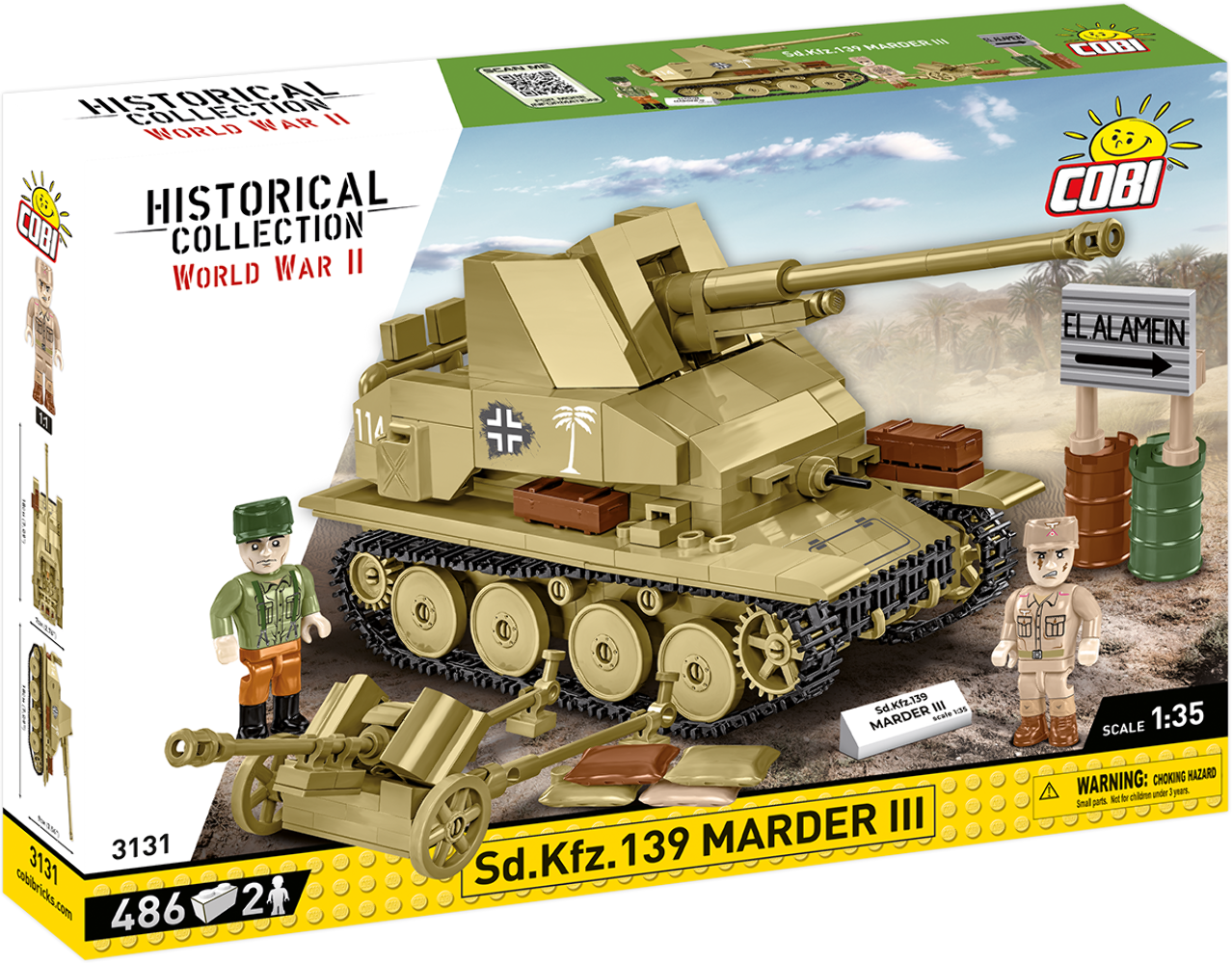 COBI Sd.Kfz.139 Marder III Tank 3131