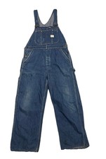 Vintage Big Mac Penneys Square Bak Sanforized Denim Overalls Union USA 50s 34x27