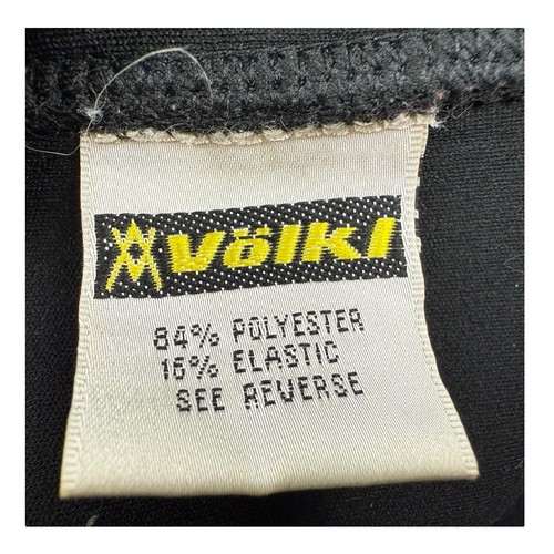 Volkl Black Supersport Full Zip Neoprene Polyester Elastic Jacket Men's Large - Picture 6 of 7