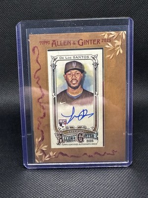 2025 Topps Allen & Ginter - Luis De Los Santos - RC Framed Mini Auto #MA-LD