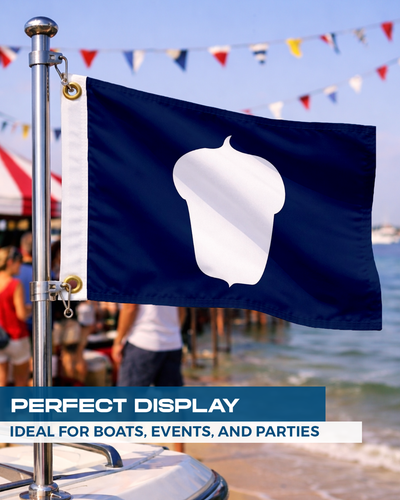 AGAS 12x18in Yacht Club Officers Flag– 200D Nylon - Multi Size Variation - Picture 120 of 128