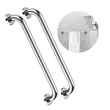 2 Pack 24 Inch Shower Grab Bar, Chrome Stainless Steel Bathroom Grab Bar Handle