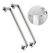 2 Pack 24 Inch Shower Grab Bar, Chrome Stainless Steel Bathroom Grab Bar Handle