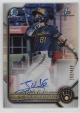 2022 Bowman Chrome Prospect Refractor 152/499 Jheremy Vargas #CPA-JVG Auto 1j90