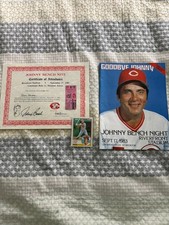 Johnny Bench Night September 17, 1983 Riverfront Stadium Last Home Run Johnny Bench Night September 17, 1983 Riverfront Stadium Last Home Run