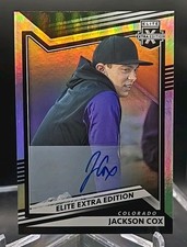 2022 Panini Elite Extra Edition Baseball Jackson Cox On Card Auto- Rockies