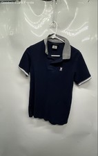 Psycho Bunny Mens Blue Pima Cotton Short Sleeve Collared Golf Polo Shirt Size 3