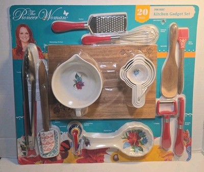  Pioneer Woman Spring Bouquet Pattern 20 Piece Kitchen Gadget Set New Sealed 
