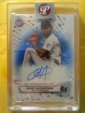 2023 Topps Pristine Sandy Alcantara FACTORY ENCASED Auto SP FIRST ONE #1/75